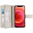 thumbnail image 2 of Funda cartera GANGXUN para iPhone 12 Pro Max , cuero PU con tarjetero, cremallera, correa de mano, soporte y protección 600°, 2 of 6