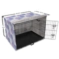 thumbnail image 6 of Floral Dog Crate Cover, Illustration of Hydrangea Flowers, Easy to Use Pet Kennel Cover Small Dogs Puppies Kittens, 7 Sizes, Ceil Blue Mauve Lavender, by Ambesonne, 6 of 6