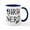 White/Navy Inside, variant on CafePress - Bird Nerd Mug - 11 oz Ceramic Mug - Novelty Coffee Tea Cup