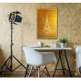 thumbnail image 2 of wall26 - Golden Color Landmark Canvas Wall Art - Eiffel Tower in Paris - Gallery Wrap Modern Home Art | Ready to Hang - 12x18 inches, 2 of 3