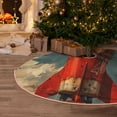 thumbnail image 5 of Lukts Rusty Rocket Launch Print Color Life Christmas Tree Skirt, Winter Holiday Tree Mat Decoration ,Can be Used as A Shawl-30", 5 of 6