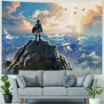 thumbnail image 4 of Nawypu Anime Video Game Tapestry, Sky and Mountain Landscape Tapestries for Boys Man Bedroom Living Room, 4 of 6