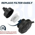 thumbnail image 4 of High Pressure Shower Filter Head Oil Rubbed Bronze Fixed Shower Head 7 Settings, 5 Inch Bathroom Rain Shower Head with Enhanced Filter for Hard Water, Reduces Chlorine and Harmful Substances, 4 of 4