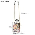 thumbnail image 2 of FORMRS Crossbody Bag for Women Quilted Travel Shoulder Cell Phone Purse with Chain Strap Handbag, Purple Retro Flower, 2 of 7
