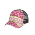 thumbnail image 6 of Lsque Flowers Printed Trucker Hat - Baseball Cap for Men Women - Breathable Mesh Side, Adjustable Fit - for Casual Wear, 6 of 7