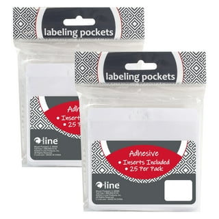C-Line Self-Adhesive Label Holders Top Load 1 x 6 Clear 50/Pack
