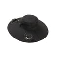 thumbnail image 2 of Sombrero de ancha para hombre y mujer, con 2 ventiladores solares, compacto, transpirable, para actividades al aire libre, ideal para pescar y negro, 2 of 8