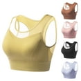 thumbnail image 6 of Otvok Womens Solid Color Plus Mesh Breathable Drying Sports Bra, 6 of 6