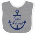 thumbnail image 3 of Inktastic Just Arrived Nautical Anchor Boys or Girls Baby Bib, 3 of 4