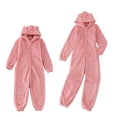 thumbnail image 5 of Douhoow Women Plush Romper Warm Winter Pajamas Zipper Hooded Sleepwear, 5 of 6