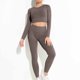 thumbnail image 4 of ICHUANYI Clearance Color Long Thread Quick Drying Tight Fitness Yoga Suit Fitness Set ICHUANYI "ICHUANYI", 4 of 8