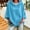 Sky Blue, variant on MOONDU Women's Short Sleeve Hoodie Hooded Sweatshirt Drawstring Pullover Solid Color Loose Fit Casual Summer Top for Gym Yoga Everyday Wear 8 Colors S-XXL