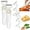 2pcs, variant on Milex 5-In-1 Blade Electric Peeler - Usb-Rechargeable Cordless Vegetable & Fruit Peeler For Potato, Carrots, Apples, Kitchen Use W/3 Detachable Blades