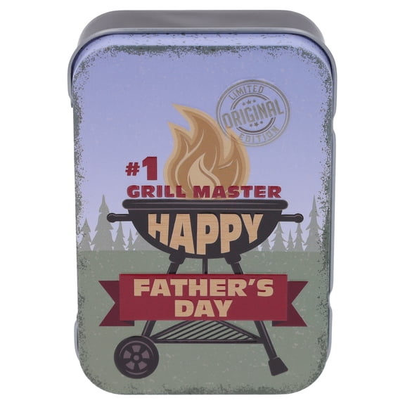 #1 Grill Master Tin Gift Card Holder, Multicolor, Father's Day by Way To Celebrate