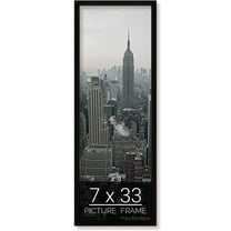 7x33 Black Picture Frame for Puzzles Posters Photos or Artwork