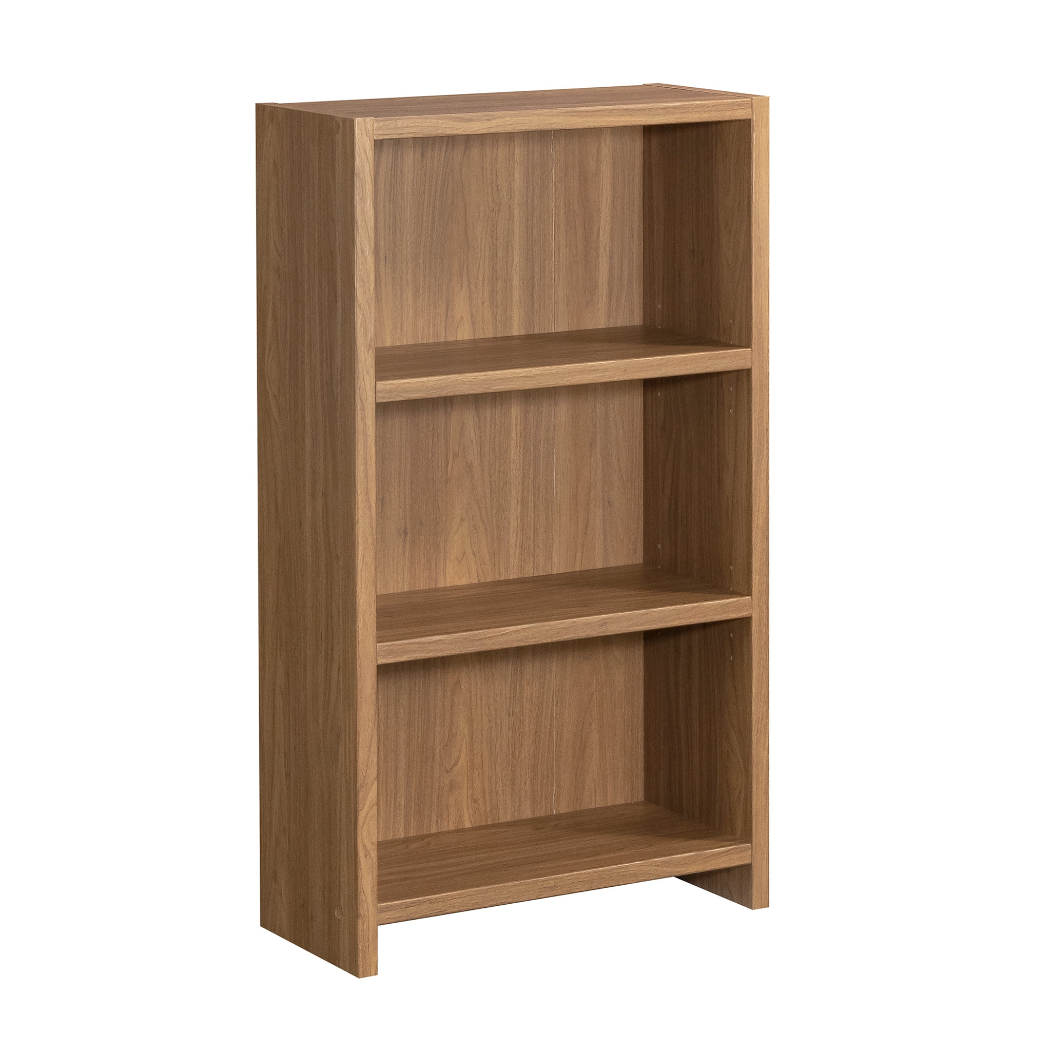 Mainstays Westley 3 Shelf Bookcase, Warm Walnut Finish