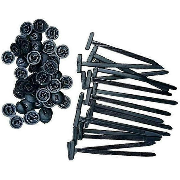 Nylon Universal Cable Tie Buckle,10-100 PCS Pin and Button Zip Ties Self-Locking