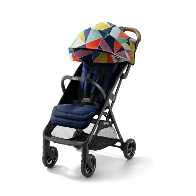 Graco Ready2Jet Compact Stroller – Compact Travel Stroller with Automatic Fold, Geo Pop
