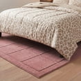 thumbnail image 2 of Mainstays Solid High Low Tufted Grid Mauve Pink Indoor Area Rug, 9' x 12', 2 of 7