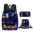 thumbnail image 1 of 2024 New Descendants Backpack Three-Piece Backpack Cartoon Student Backpack Shoulder Bag Pencil Bag, 1 of 2