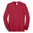 thumbnail image 5 of Yellow Rooster Men's Long Sleeve Core Blend T-Shirts Red 3XL, 5 of 6