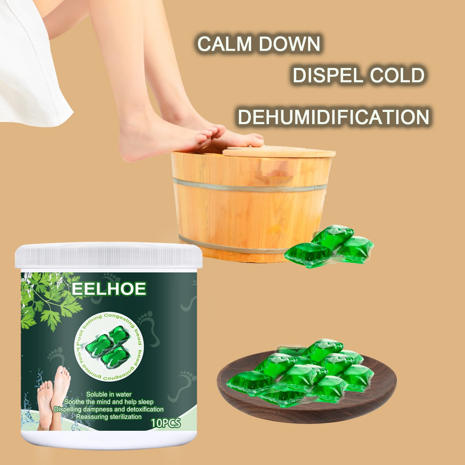 Foot Soaking Gel Detox Foot Bath Capsules Toxin Removal Foot Bath 5ml