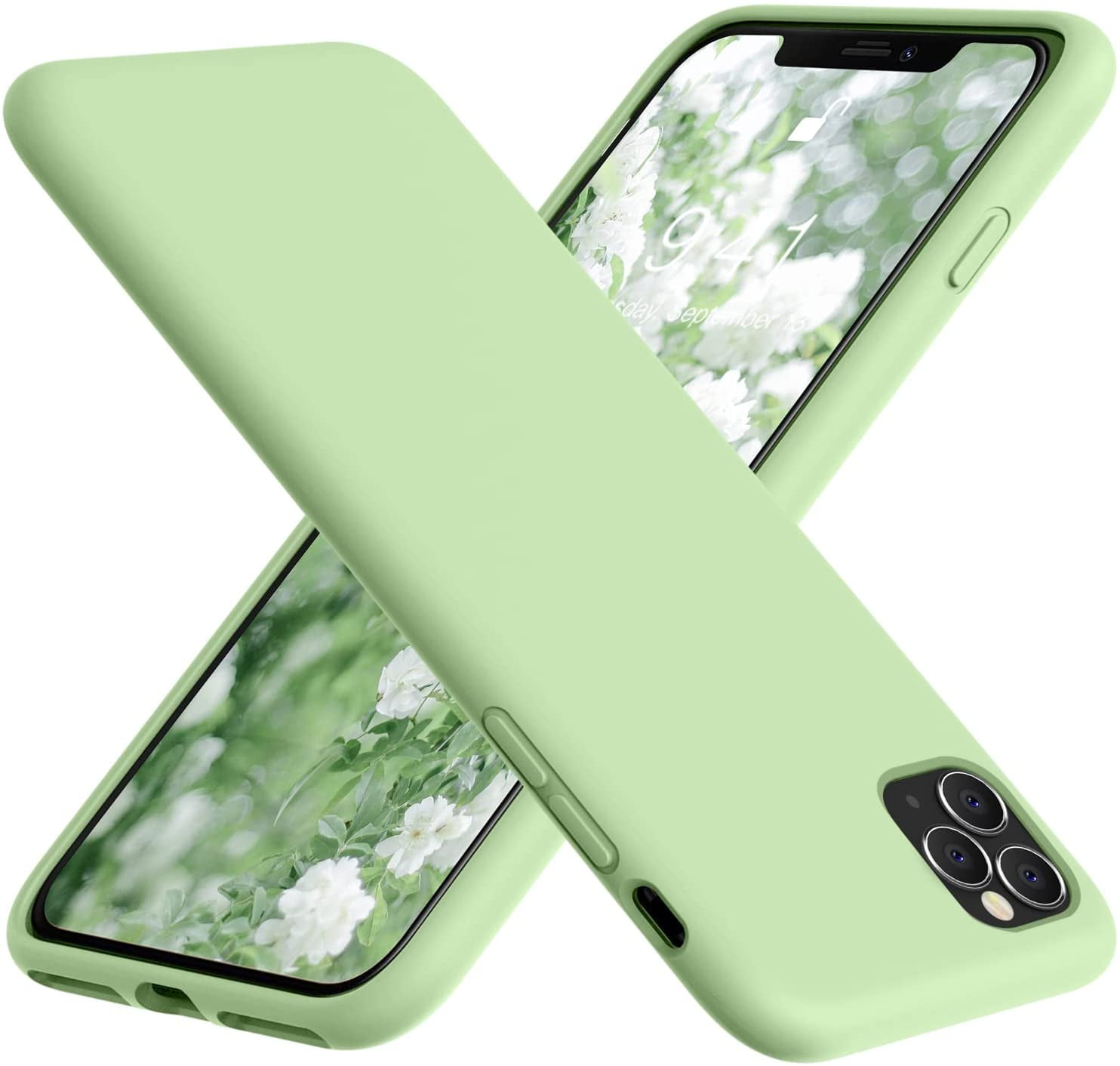 for iPhone 11 Pro Max Case Soft Liquid Silicone Slim Rubber Full Body