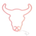 thumbnail image 1 of Shisuyan Bull Head Neon Light for Party Red Plastic USB Battery Powered LED Lamp 6.7 Inches, 1 of 9