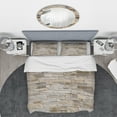 thumbnail image 2 of Designart 'Stone Wall with Beige Bricks' Modern & Contemporary Duvet Cover Set, 2 of 4