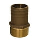 thumbnail image 1 of GROCO 3/4" NPT x 1" Bronce Tubería de caudal completo a manguera Racor recto, 1 of 1