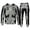 Black-a, variant on Men Halloween Skeleton Graphic Hooded Sweatshirt & Jogger Pants 2-Piece Tracksuit S