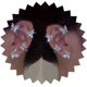 thumbnail image 2 of 2 piezas de pendientes falsos con purpurina y diamantes de imitación de mariposa, estilo vintage, no perforantes, con alas de ángel, para novia, boda, escalador, oreja, bola de baile, joyería para muj, 2 of 4