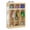 Wood, variant on Advwin 3-Section Classroom Coat Locker with 6 Cubbies, 6 Hooks & Acrylic Mirror, Kindergarten Wooden Lockers with Raised Edges for Home, School, Nursery, Daycare