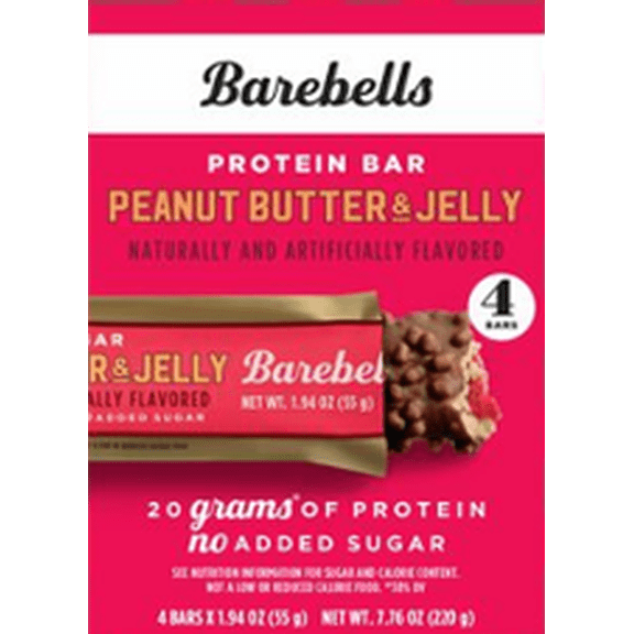 Barebells Bars Peanut Butter & Jelly 55g 4-pack x 4