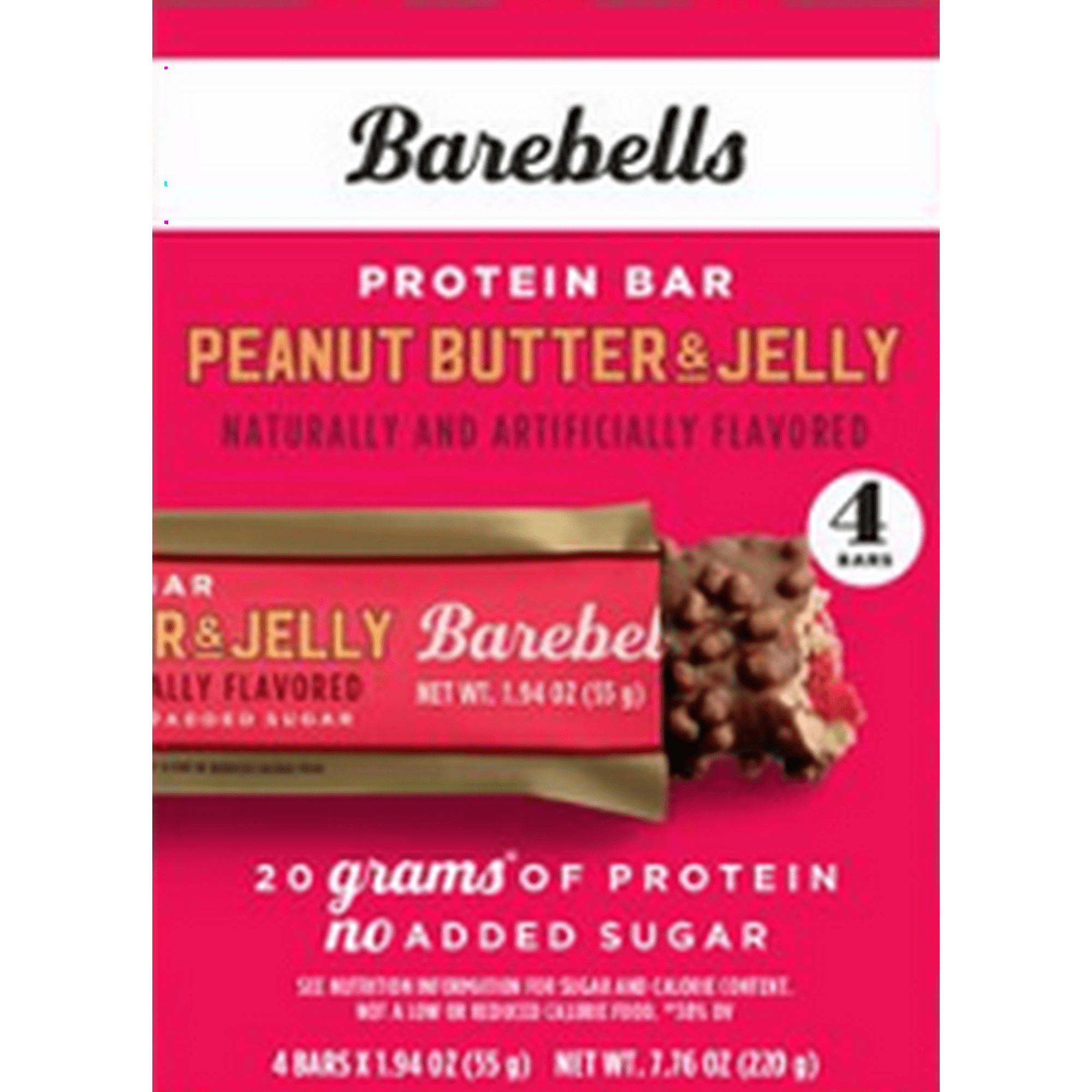 Barebells Bars Peanut Butter & Jelly 55g 4-pack x 4