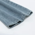 thumbnail image 6 of Mepaouo Women Wide Leg Jeans Boyfriend Straight Wide Leg Denim Pants Bow Baggy Y2K Trousers(Blue,S), 6 of 9