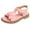 Pink, variant on Yindaity Toddler Girls Buckle Sandals Comfort Open Toe Sandal with Adjustable Back Strap Girls Summer Sandals (White,3.5-4 Years )