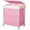 Pink, variant on Laundry Hamper with Wheels, Handwoven Rolling Laundry Basket with Lid, Clothes Hamper with Divided Removable Liner Bag, 115L Large Capacity Laundry Sorter Laundry Room Organization, Pink
