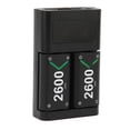 thumbnail image 4 of Paquete de batería recargable para Xbox One 2 baterías de 2600 mAh con estación de carga para Xbox One S para Xbox Series XS, 4 of 15