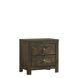 New Classic Furniture Mariana Nightstand - Vintage Crème, 2 Drawers, USB Ports, Solid Wood
