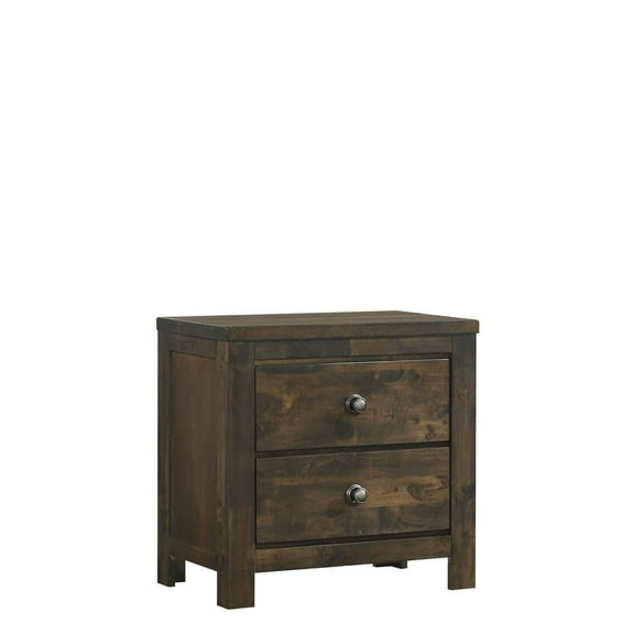 New Classic Furniture Blue Ridge Solid Wood Bedroom Nightstand in Rustic Gray