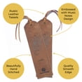 thumbnail image 6 of Leather Bookmarks for Men and Women | Quality Mens Bookmark with Music Notes | 2 Smooth Handmade Leather Book Markers for Men Women Book Lovers Readers (7x2") Leather Gift | Sovereign-Gear, 6 of 9