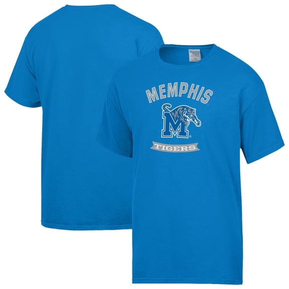 Men's ComfortWash Blue Memphis Tigers Banner T-Shirt