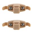 thumbnail image 1 of 2X Beige Sun Visor Clip Holder Bracket 51168243575 For Bmw E46 3 Series 325 M3, 1 of 5