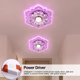 thumbnail image 3 of Techo LED Cristal Lámpara Decorativo para El Pasillo Loft (luz) Rosa, 3 of 9