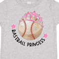 thumbnail image 4 of Inktastic Baseball Princess- Tiara Girls Toddler T-Shirt, 4 of 5