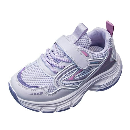 alcepopk Baby Boys Girls Shoes Non-Slip Sole Sneakers Walking Toddler Crib Shoes Loafers Flats(Purple 9-9.5 Y)