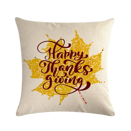 

Qiopertar Liquidación sin flete Corona de Acción de Gracias Patrón Funda de Cojín Funda de Almohada Sofá Cama Decoración del Hogar ULZ 002130 Ofertas por debajo de $5 esta semana