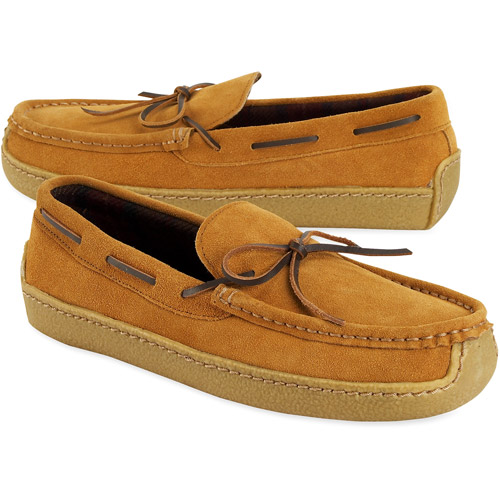 faded glory men's suede moccasin slippers