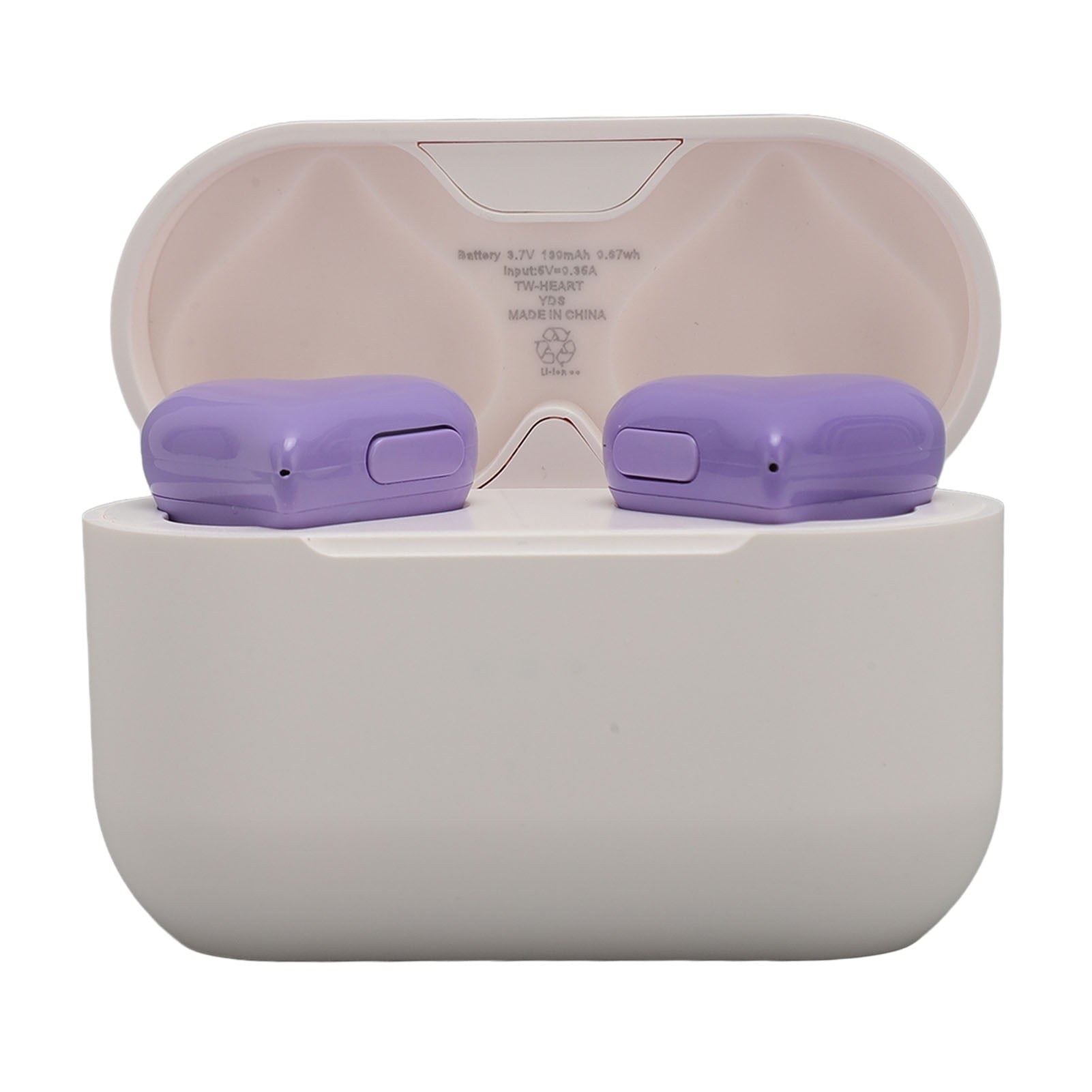 Heart Shaped  Earbuds, Cute  Earbuds   Headphones with Charging Case,  5.3 Fast Pairing, HIFI Stereo Sound Quality